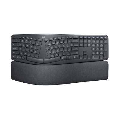 罗技ERGO K860商用无线蓝牙人体工学键盘掌托办公