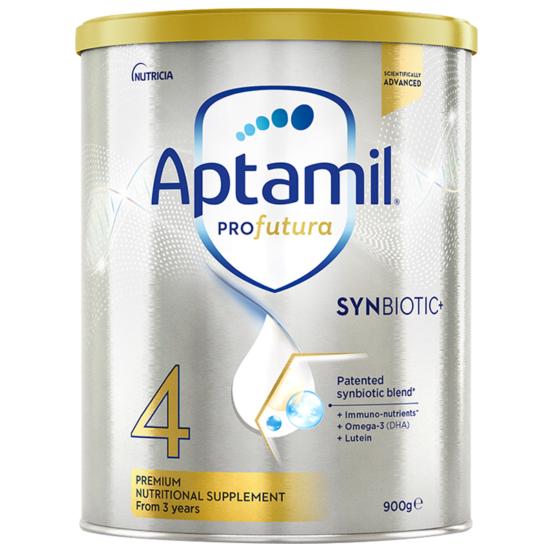 3罐装保税发澳洲爱他美(aptamil)白金版进口婴幼儿四段奶粉900g/罐装 爱他美铂金四段奶粉3岁以上宝宝包装随机发