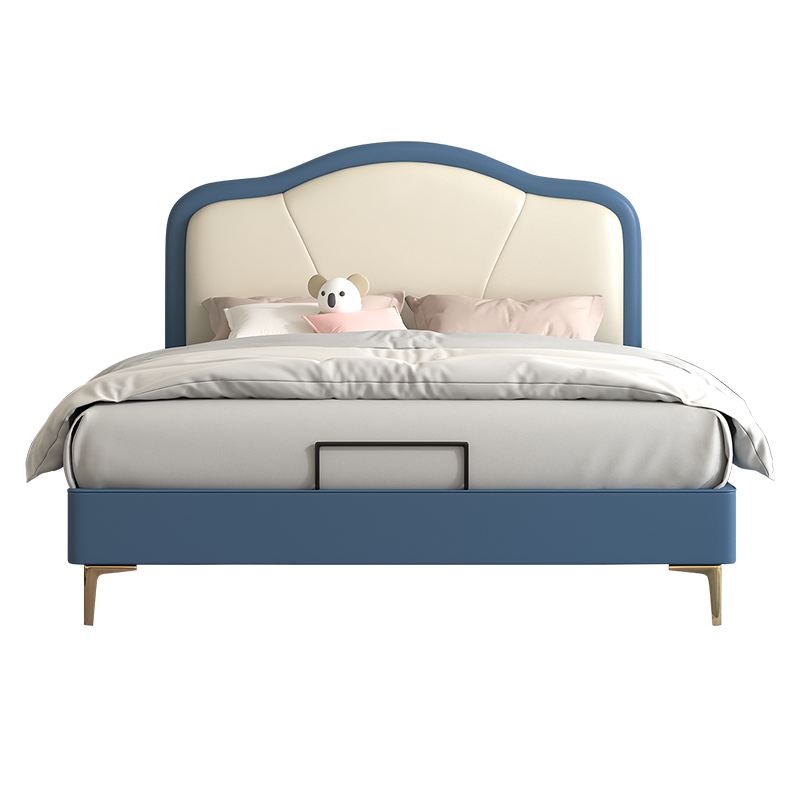 AIRLAND雅兰 奇遇虎 儿童实木床现代轻奢1.2m单人床卧室青少年卡通1.5m皮床大床男孩