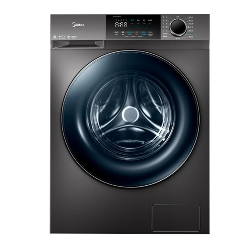美的(Midea)滚筒洗衣机全自动10公斤kg洗烘一体机变频家用烘干智能投放洗衣液巴氏除菌洗大容量MD100V58WIT