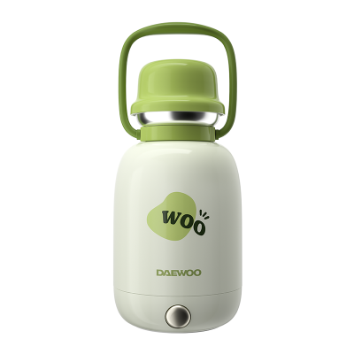 大宇(DAEWOO)便携式烧水壶 电热加热水杯旅行热水壶旅游电水壶保温杯恒温水壶婴儿防倾漏不烫伤D13-QCL