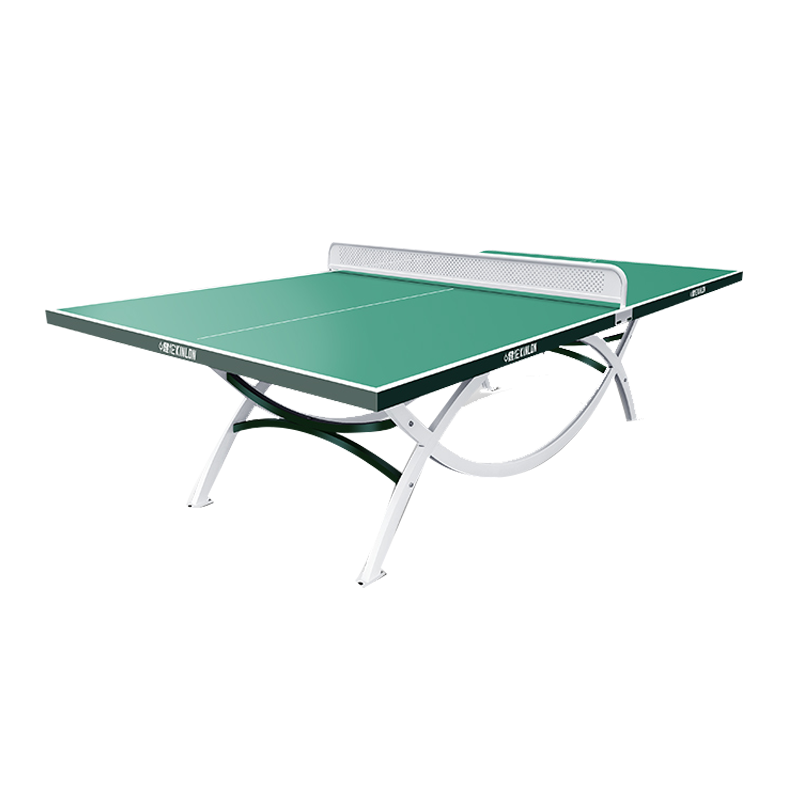 健伦(JEEANLEAN)乒乓球桌室外移动乒乓球台 双拱桥高级乒乓球案子 绿色 PPQZ-SW373