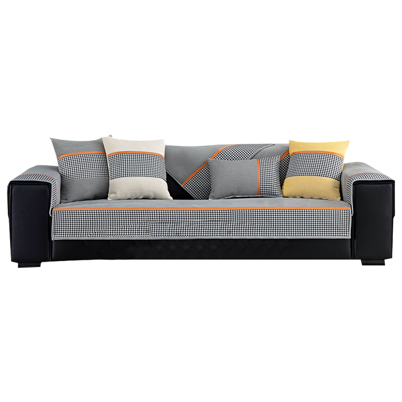 幸福派 四季沙发垫套装防滑沙发坐垫子123组合春夏季灯芯绒沙发垫布艺简约北欧风夏天沙发套罩巾沙发贵妃支持定制飘窗垫