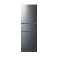 美的(Midea)236升三门家用电冰箱三开门小型冰箱风冷无霜节能省电PT净味保鲜租房小冰箱BCD-236WTM(E)