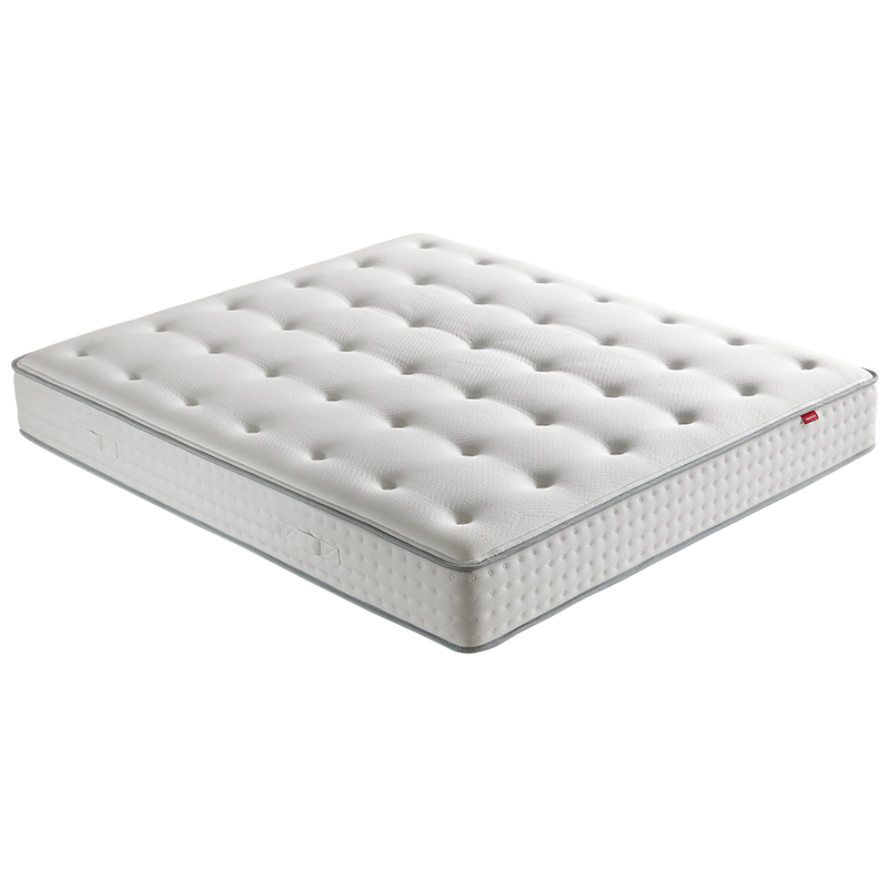 全友家居乳胶床垫护腰护脊椰丝棉卧室家具偏硬弹簧双人床垫