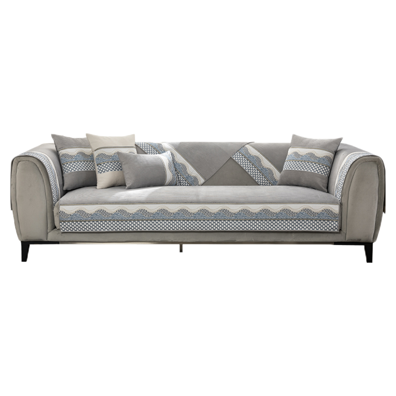 幸福派 四季沙发垫套装防滑沙发坐垫子灯芯绒面料春夏季沙发垫布艺简约沙发套罩巾贵妃定制全包支持定制飘窗垫子坐垫