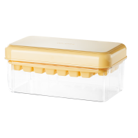 炊大皇[按压制冰盒]冰格冻冰块食用自制冰盒模型冰箱家用储存盒神器