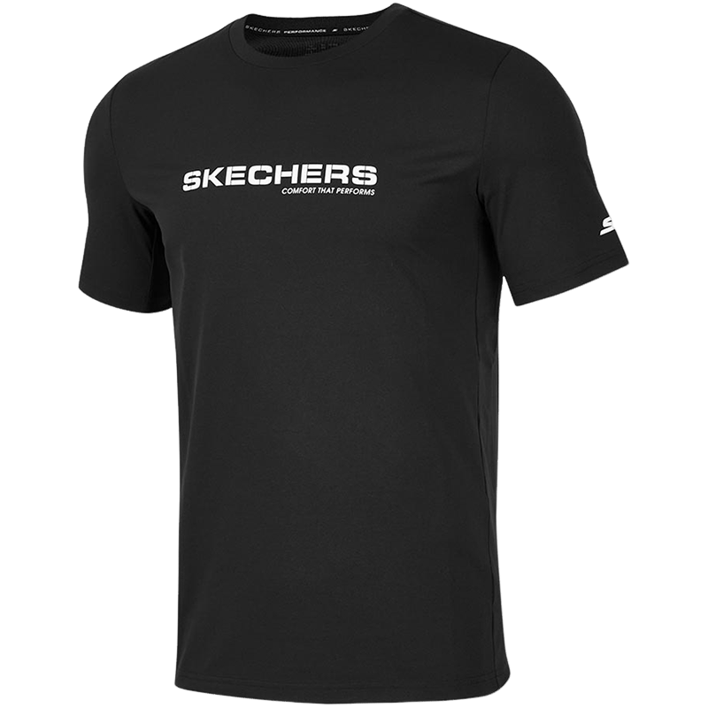 斯凯奇(Skechers)2024男舒适户外休闲百搭运动T恤P224M027/0018