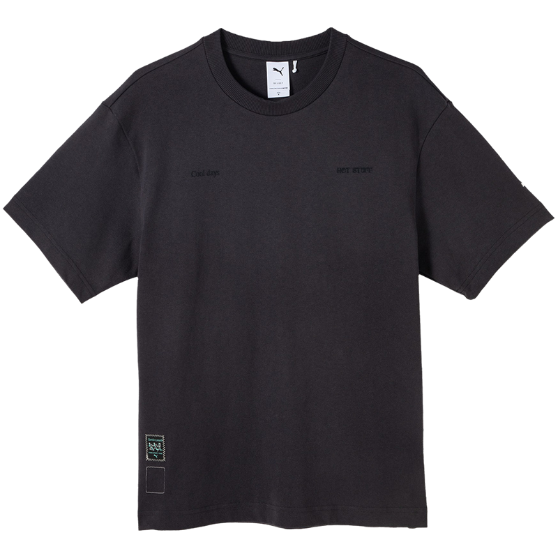 彪马PUMA秋季男女同款百搭舒适透气圆领休闲运动短袖T恤630604-80