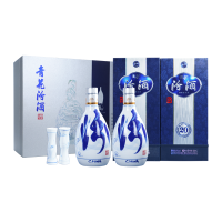 [汾酒官方旗舰店]山西杏花村汾酒 53度青花20汾酒500ml*2瓶礼盒装清香型白酒