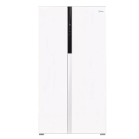 美的600升双开门双变频一级能效超薄智能冰箱家用母婴风冷无霜对开二门净味大容量急速净味白色MR-630WKPZE 流苏白