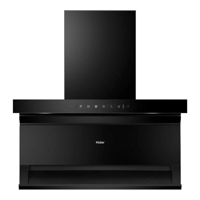 海尔(Haier)家用底顶侧三吸油烟机超薄机身7字型挥手智控一级能效23立方爆炒大风量油烟机EC710