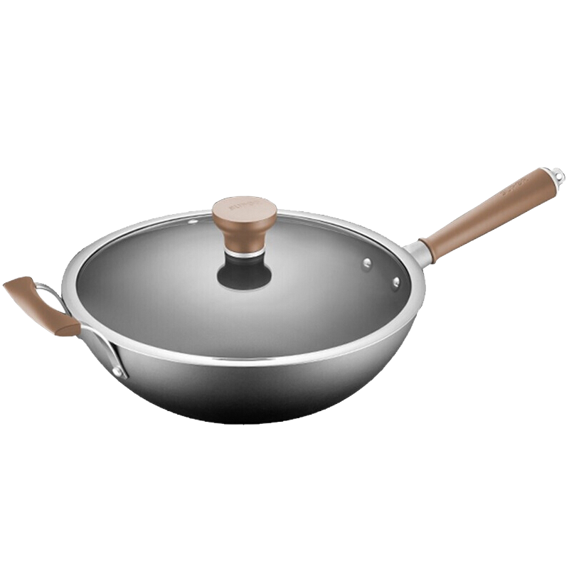 苏泊尔(SUPOR)炒锅 真不锈芯铁Ⅱ代真不锈家用老式铁锅炒菜锅铁锅燃气明火适用少油烟炒菜锅 32cm CC32AC1