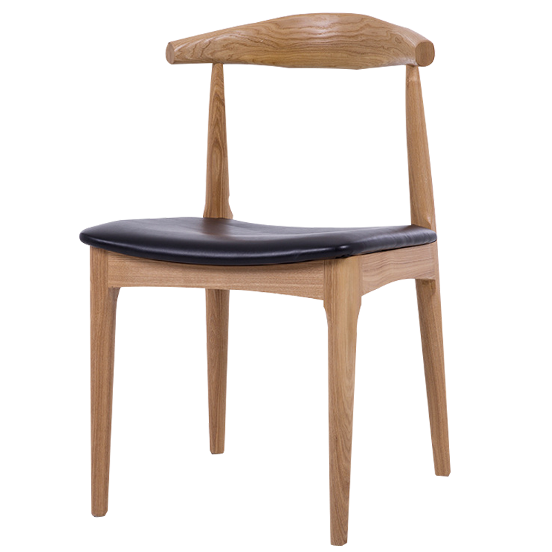 昇恒轩 客厅餐厅靠背书桌扶手椅广岛椅 原木色 /把