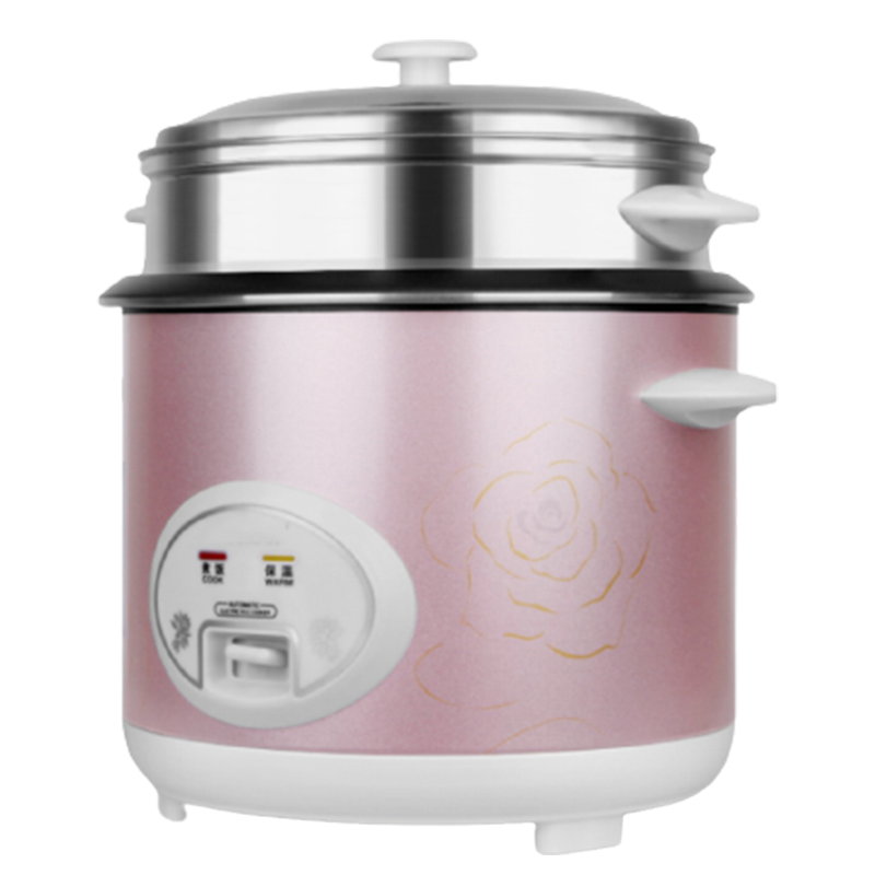 迷你小型电饭煲多功能1-2妖怪家用老式电饭锅3-4人可蒸煮柴火饭2l_白色标配款5升配铁合金不粘锅