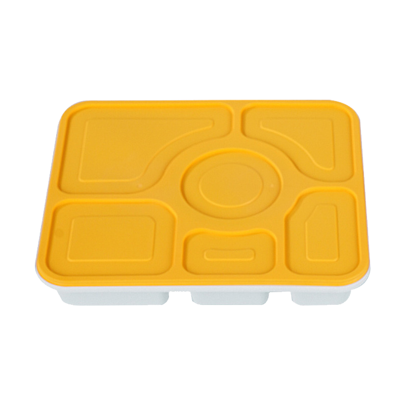 瓦图 一次性六格餐盒 1500ml 90个装/箱