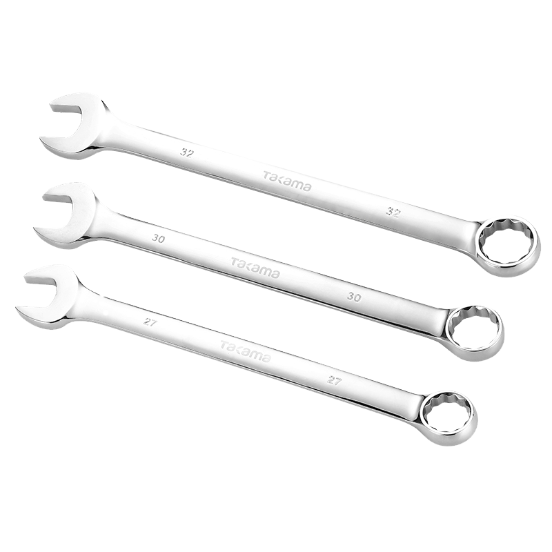 高松takama 镜面两用扳手梅花开口扳手套装板手汽修梅开呆扳手工具8-32mm 619418镜面两用扳手18mm