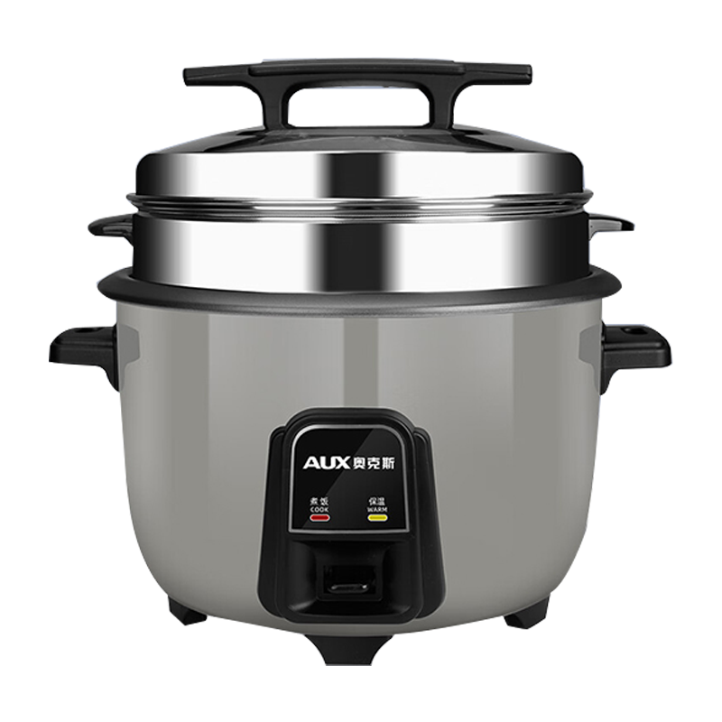 奥克斯商用电饭煲大型大容量食堂工厂车间酒店饭店全自动老式保温蒸饭锅煮饭电饭锅商用大容量10-30人 19L (适合19-