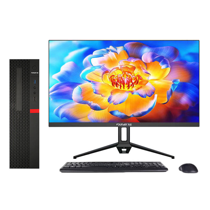 方正(Founder)国产台式机电脑10升(PHZ0061A)兆芯KX-U6780A八核/8G/512G固态/27英寸显示器