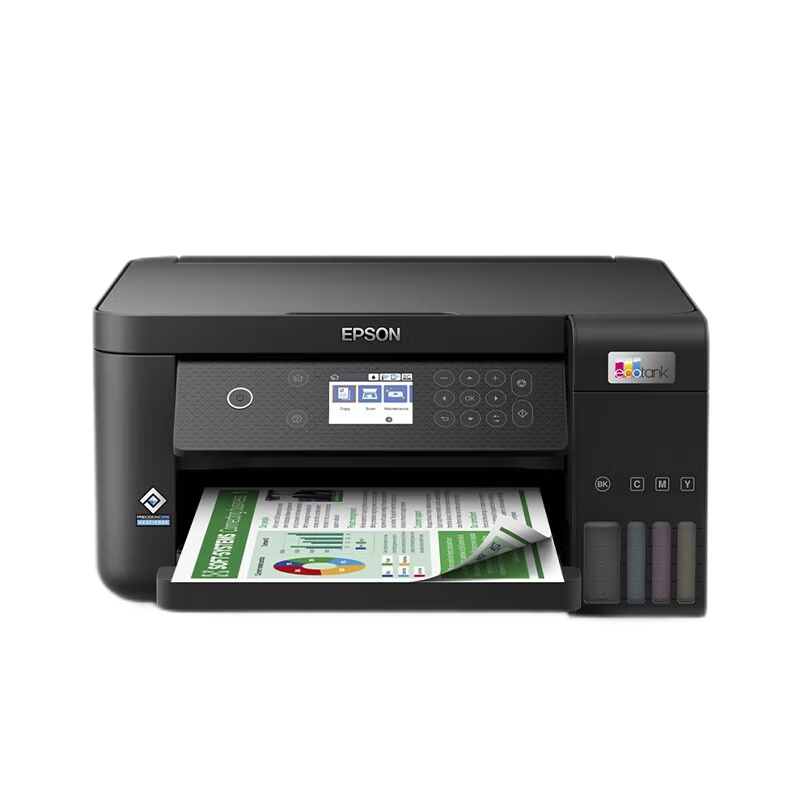 爱普生l4268 6268 L6178 6278 6279 6298 彩色墨仓式无线手机平板WIFI连接打印机商务办公复印传真扫描墨仓喷墨一体机自动双面打印机L6268标配