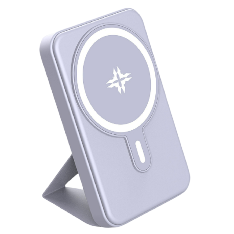 ibattz 艾贝思magsafe苹果磁吸充电宝5000毫安时带支架无线快充 可上飞机适用iPhone13/14/15