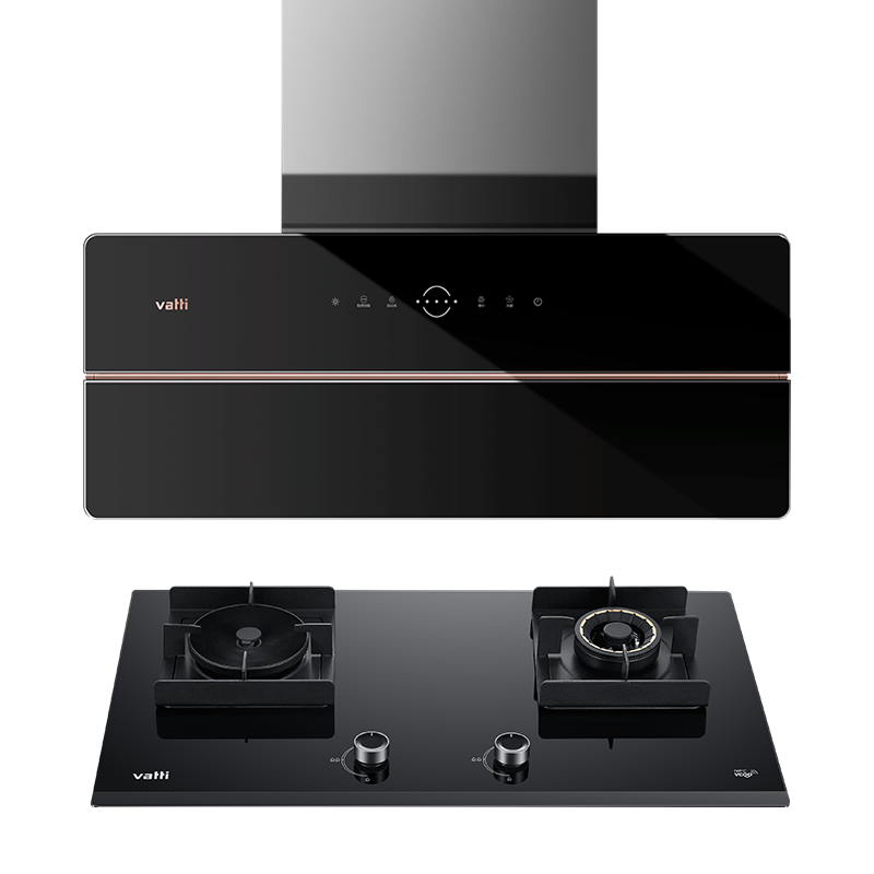 华帝(vatti)烟灶套餐25m³变频抽油烟机自清洁超薄双腔·理想家X5+62B 燃气灶5.0kw大火力鸳鸯灶炉头可拆