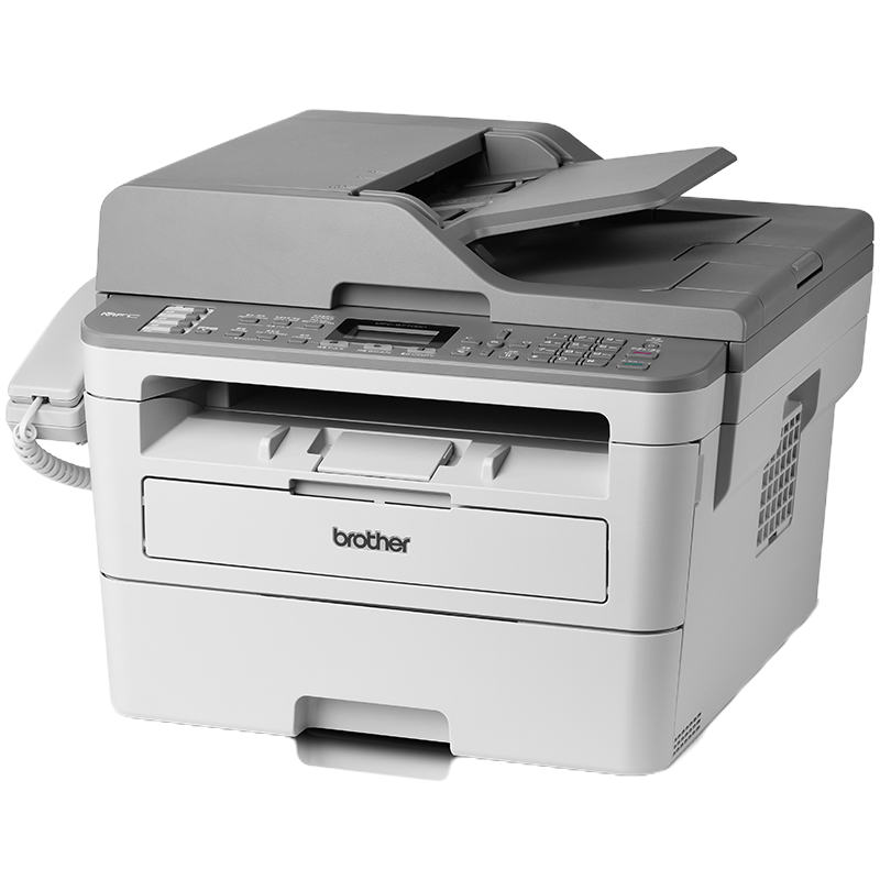 兄弟(brother)MFC-B7700D A4黑白激光打印机多功能一体机(打印 复印 扫描 传真 双面打印)四合一带输稿器/电话听筒/双面/三年保修替代8535套餐4