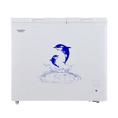 澳柯玛(AUCMA)不带海豚 家用冷藏冷冻双温冷柜 小型商用冷柜顶开门 166升冷藏冷冻顶开门双温 BCD-166CNE