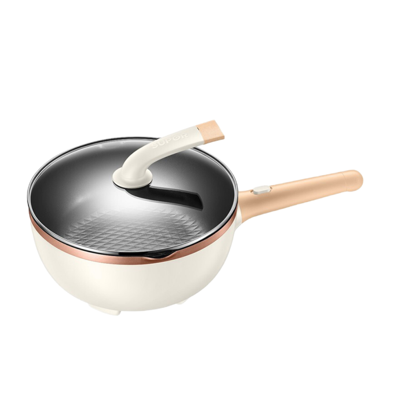 苏泊尔(SUPOR) 电炒锅家用电热锅多功能锅家用火锅电煮锅宿舍学生锅炒菜炖煮一体 不沾火锅 加深烤