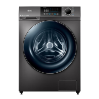 美的(Midea)洗烘一体滚筒洗衣机全自动 10公斤智能家电家用大容量消毒除菌洗智能投放 MD100V58WIT