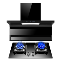 [保5年]欢呼好太太油烟机燃气灶套装7字型烟灶套餐顶侧双吸大吸力厨电套装两件套液化气灶自行安装B818+A199-2