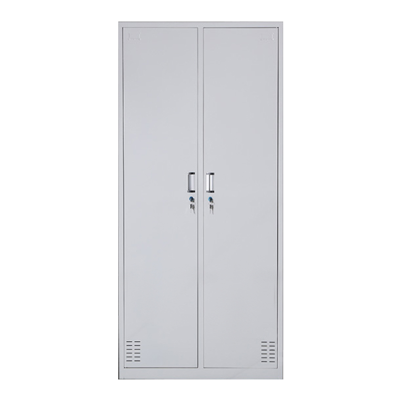 铭威盾更衣柜员工铁皮柜健身房宿舍储物柜带锁存包柜收纳柜钢制二门更衣柜