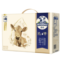 进口Devondale德运限定娟姗牛3.8g乳蛋白全脂纯牛奶250ml*10盒礼盒装