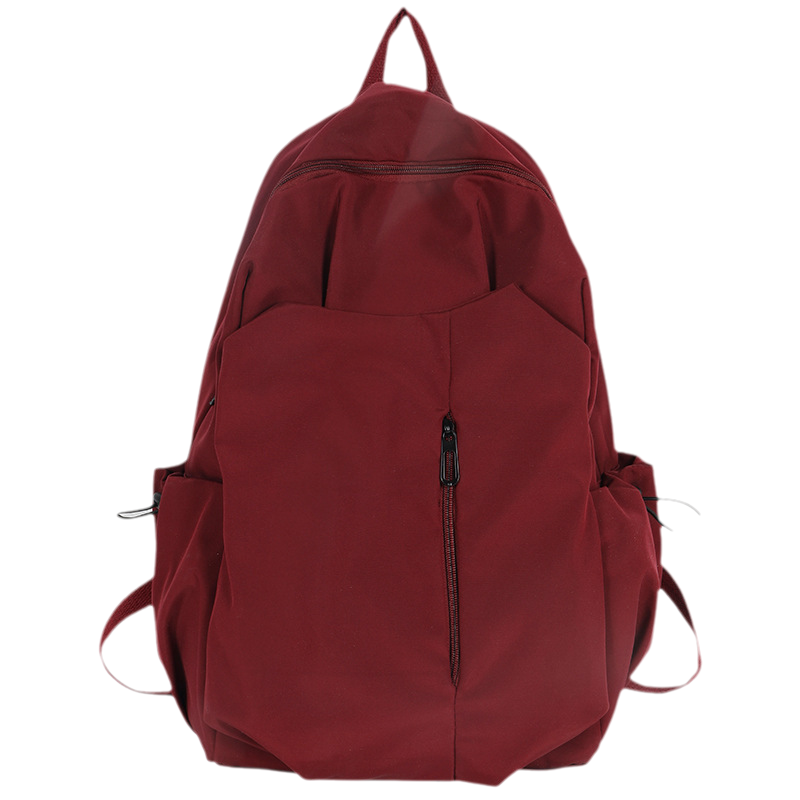 大容量笔记本电脑背包男 轻便时尚纯色大学生书包初高中生双肩包