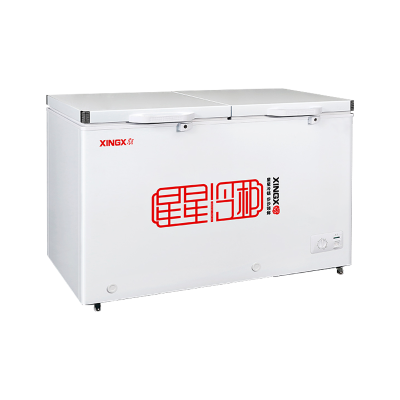 星星(XINGX)BCD-406GCT冰柜家用商用双温双箱大冷冻小冷藏冷柜卧式冰箱商用大容量节能减霜保鲜柜冷冻柜