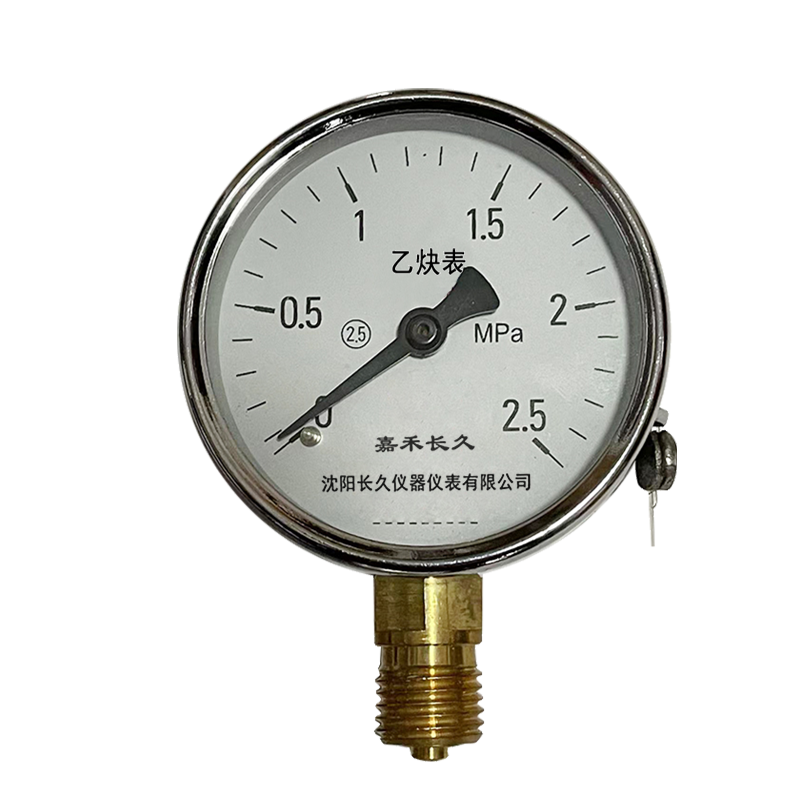 嘉禾长久/乙炔压力表 定制检测款 /YY60/个