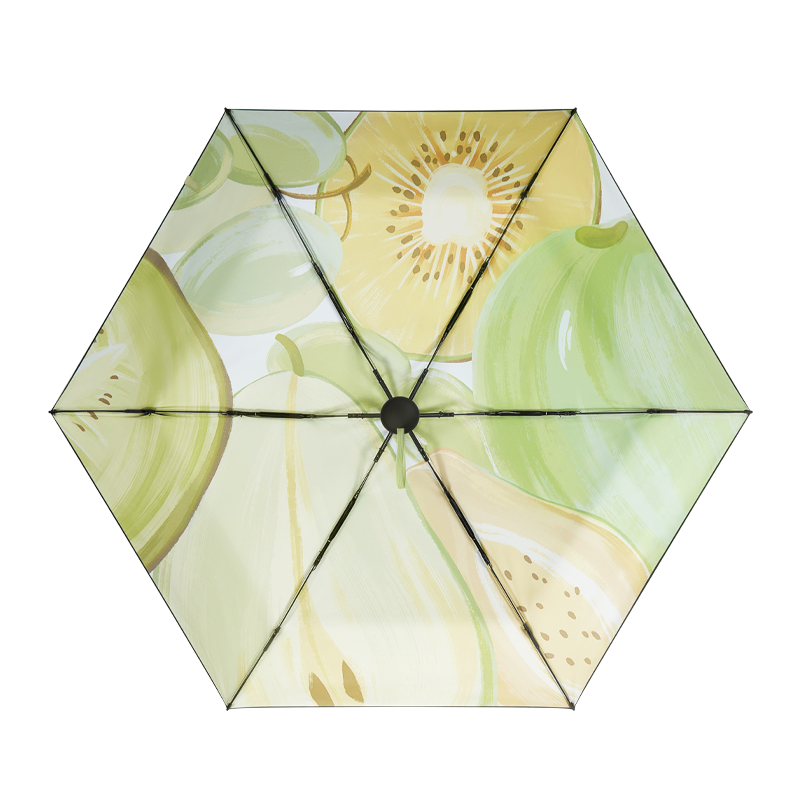 蕉下太阳伞防晒伞果趣防紫外线晴雨伞夏外出五折黑胶防晒伞BM65024女 悦果