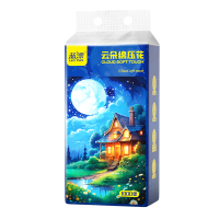 蓝漂星空系列悬挂式抽纸2提1000张4层加厚卫生纸巾家用