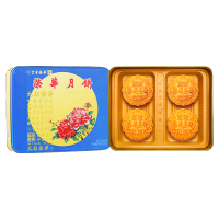元朗荣华月饼金玉双辉600g蛋黄白蛋黄莲蓉中秋月饼礼盒