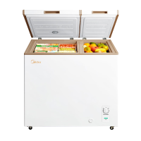 美的(Midea)202升 家用冰柜 双顶开双温柜 一级能效省电低音卧式冰箱冷柜BCD-202DKM(E)