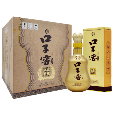 [口子窖年货节]口子窖10年型 十年型41度500ML*4瓶兼香型白酒整箱装口子酒