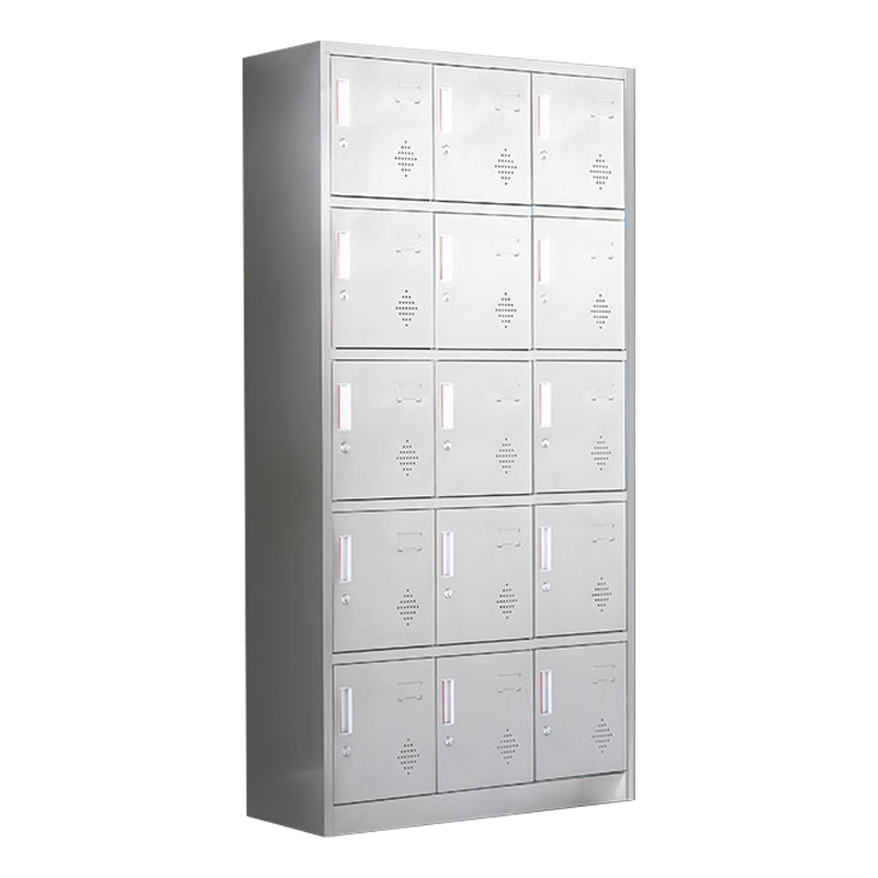汉诺鑫威不锈钢更衣柜储物柜更衣室储物柜员工衣柜201十五门储物柜