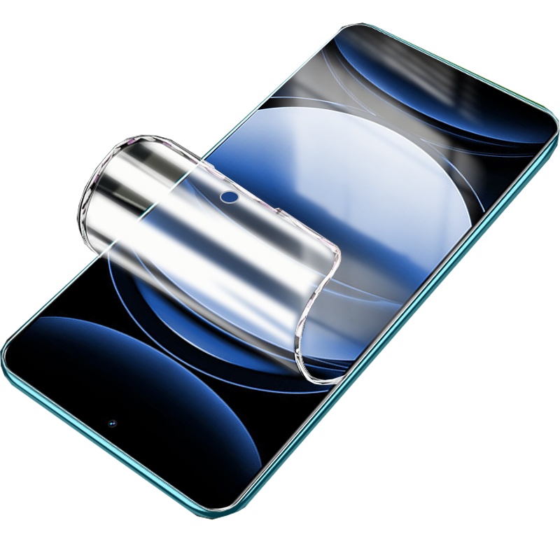 BOEEK适用于realme真我GT6手机贴膜gt6水凝膜全屏覆盖高清防蓝光透明软膜无白边带贴膜定位神器