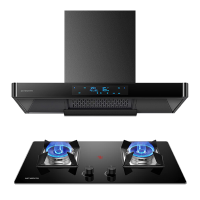 创维 抽吸油烟机灶具套装 24m³风量自清洗挥手欧式顶吸烟机 5.0kw火力烟灶套装家用 Y1M+Z50S液化气