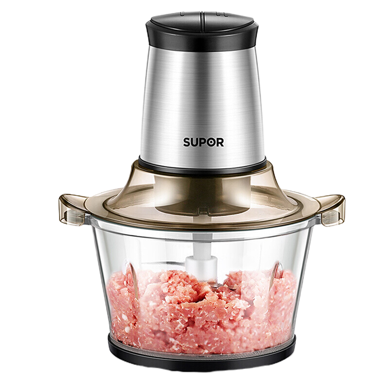 苏泊尔(SUPOR)JR05S-300(双刀)绞肉机家用电动 不锈钢多能料理机 绞馅机碎肉打肉搅肉机切菜搅拌机