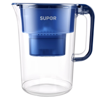 苏泊尔(SUPOR)净水壶自来水活性炭过滤器家用厨房净水器直饮滤水器滤水壶UF03一壶二芯