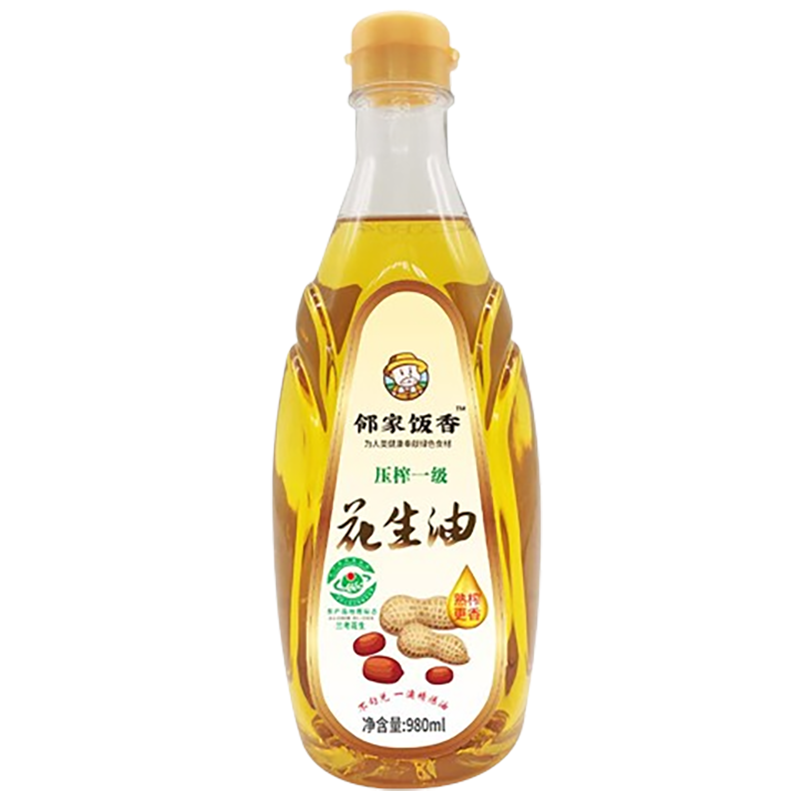 邻家饭香 980ml 压榨一级花生油 (瓶)