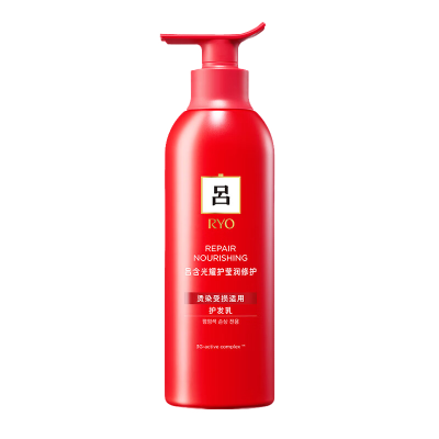 红吕护发素 Ryo/吕新一代莹润修护柔顺亮泽护发乳400ml 改善毛躁柔顺