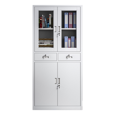 阿拉贡收纳柜财务档案柜资料柜加厚文件柜办公室带锁铁皮柜二斗器械柜