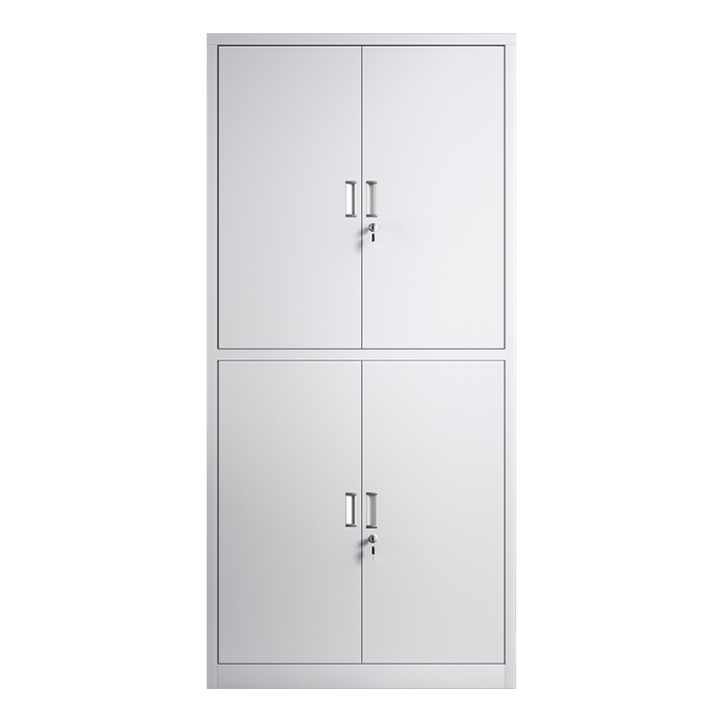 阿拉贡收纳柜财务档案柜资料柜加厚文件柜办公室带锁铁皮柜通体双节柜